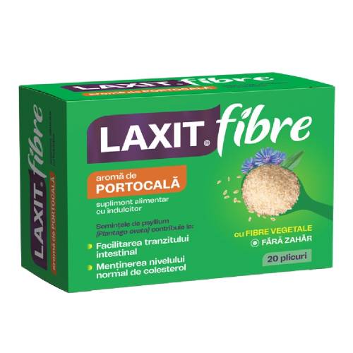 Laxit Fibre aroma de portocala, 20 plicuri, Fiterman Pharma