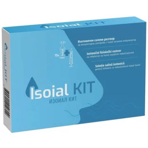 Isoial kit : solutie salina nas infundat 5ml X 15 fl.+ nebulizator nazal Naturpharma