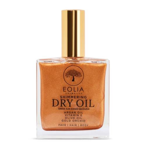 Ulei organic uscat cu sclipici auriu si orhidee, 100ml, Eolia