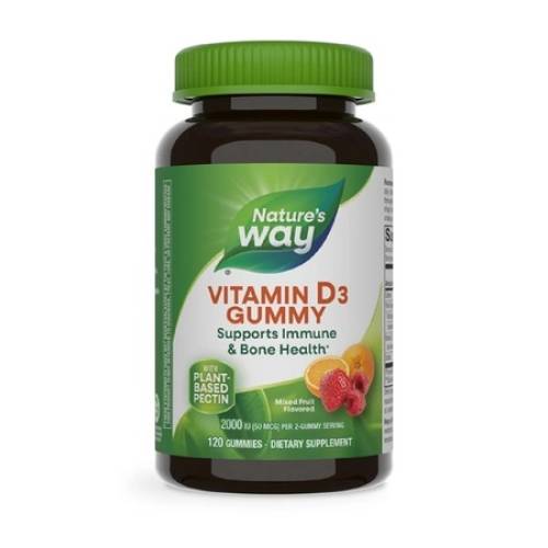 Vitamina D3 2000UI Nature's Way, 120 jeleuri, Secom