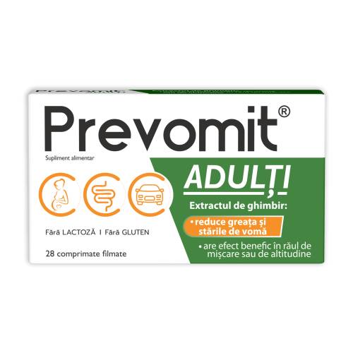 Prevomit adulti, 28 comprimate, Zdrovit
