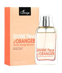 Apa de toaleta pentru femei cu flori de portocal Divine, 50ml, Cottage