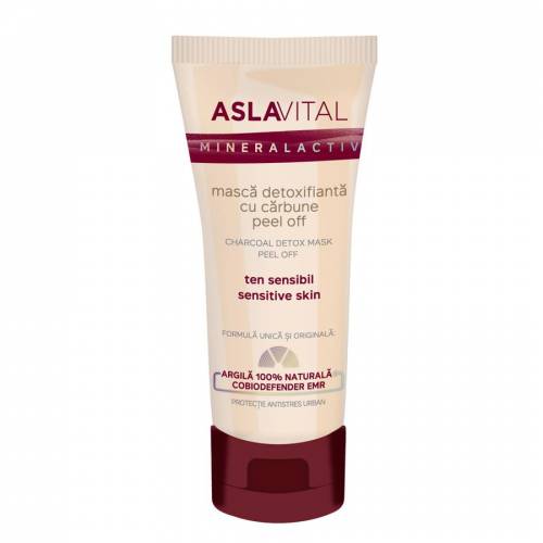 ASLAVITAL MINERALACTIV MASCA DETOXIFIANTA CU CARBUNE 100ML
