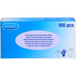 Alvita Vinyl Unt.Handschuhe unsteril puderfrei M 100 St