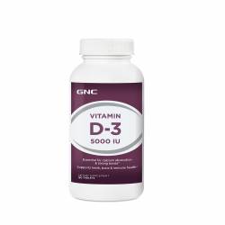 GNC VITAMINA D-3 5000UI X 180 TABLETE