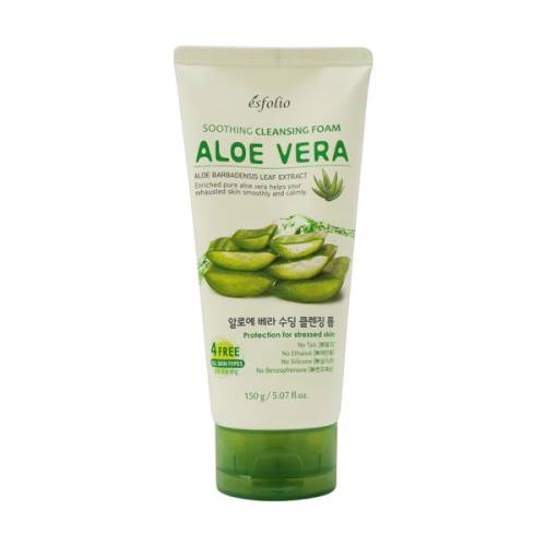 Spuma de curatare calmanta cu Aloe Vera, 150g, Esfolio