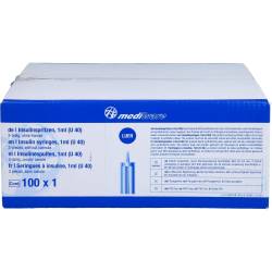 Insulinspritze 1 ml U40 100 St