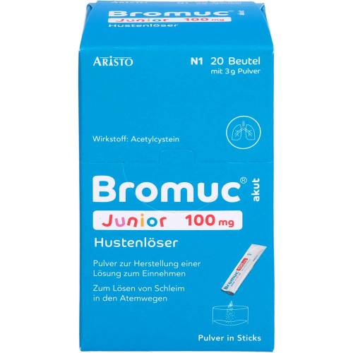 Bromuc akut Junior 100 mg Hustenlöser P.H.e.L.z.E. 20 St
