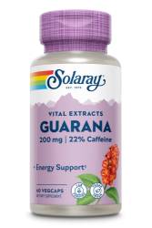 Guarana Solaray, 60 capsule vegetale, Secom