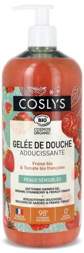 Gel de dus bio calmant cu Capsuni si Rosii, 1000ml, Coslys
