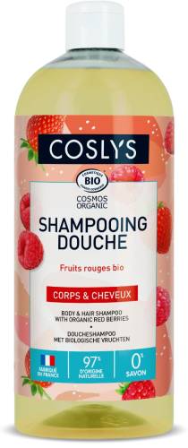 Gel de dus si sampon bio cu Fructe de padure, 1000ml, Coslys
