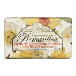 Sapun solid Romantica, Parfum de crin, 250 g, Nesti Dante