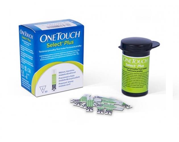 One Touch Select Plus Teste de glicemie 50 bucati