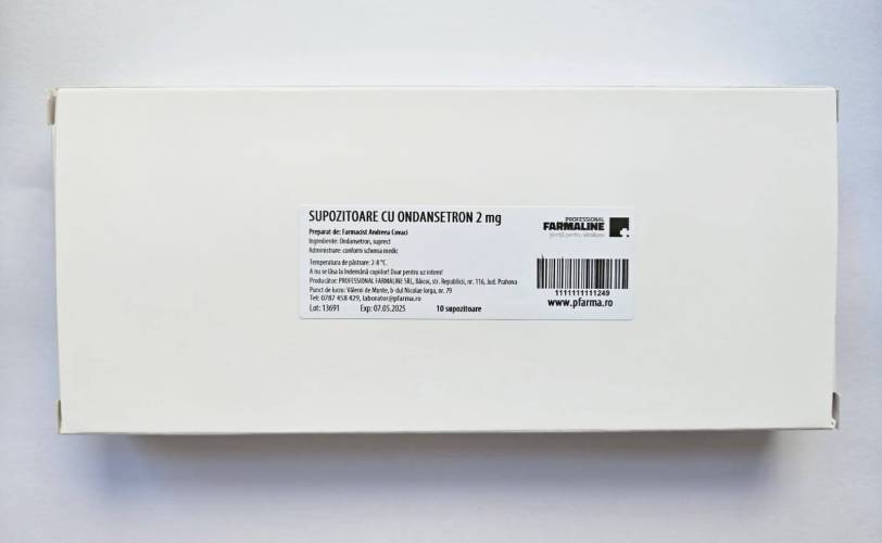 Supozitoare cu Ondansetron 2 mg 10 supozitoare