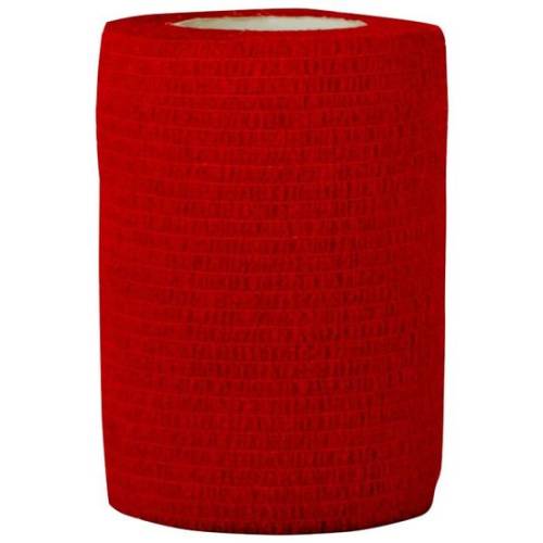 Asepta bandaj elastic autoadeziv 7.5cmX 450 cm rosu Copoly  X 1 rola