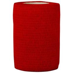 Asepta bandaj elastic autoadeziv 7.5cmX 450 cm rosu Copoly  X 1 rola