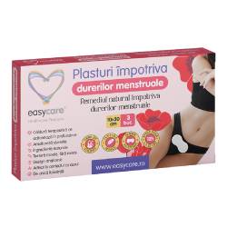 Plasturi impotriva durerilor menstruale, 10*20cm, 3 bucati, Easycare