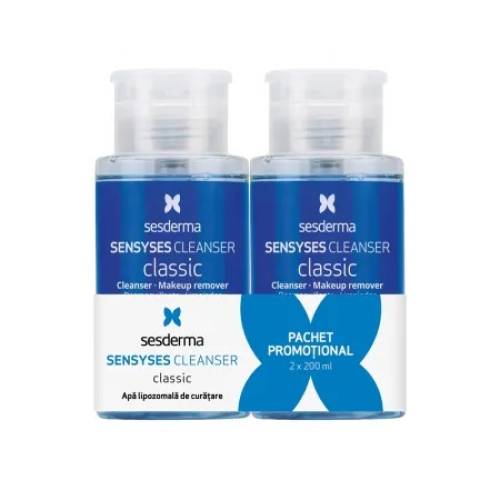 Pachet Lotiune pentru curatarea tenului Sensyses Classic, 2 x 200 ml, Sesderma