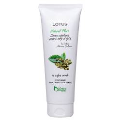 Crema exfolianta cu cafea verde Natural Plant, 250ml, Lotus Cosmetics
