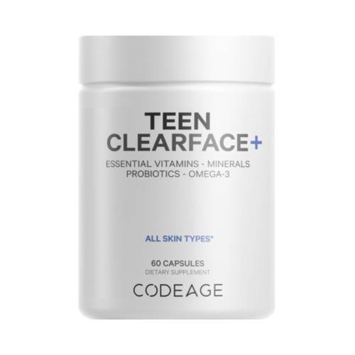 Complex de multivitamine pentru adolescenti Teen Clearface CodeAge, 60 capsule, GNC