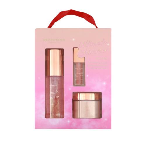 Set pentru corp Ultimate Shimmer, 3 piese, Profusion Cosmetics