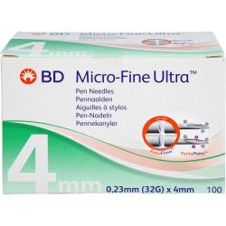 Bd Micro-Fine Ultra Pen-Nadeln 0,23x4 mm 32 G 100 St