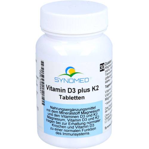 Vitamin D3 Plus K2 Tabletten 30 St