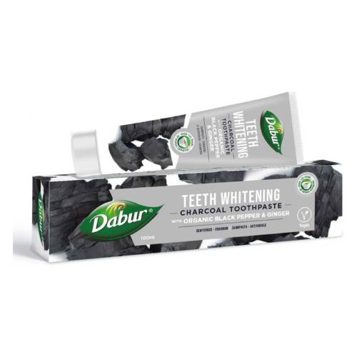 Pasta de dinti cu carbune activ, 100ml, Dabur