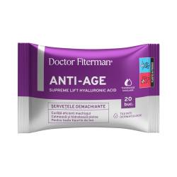 Servetele demachiante Anti-Age Supreme Lift, 20 bucati, Doctor Fiterman