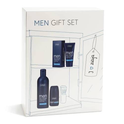 Ziaja Set men (gel dus + crema ten + roll-on antiperspirant)