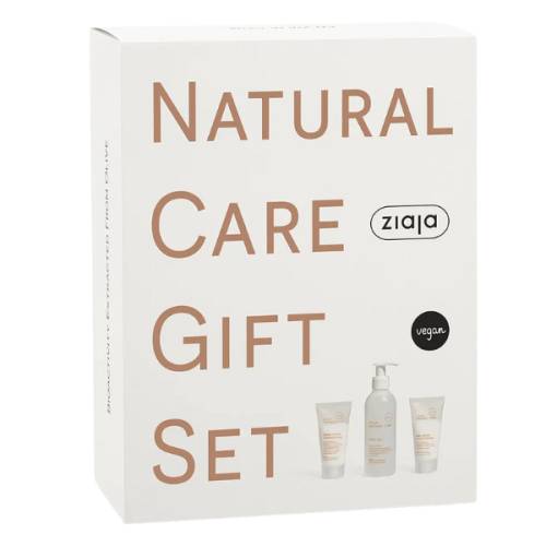 Ziaja Set natural care crema de zi 50ml +crema de noapte 50ml + gel de curatate fata 200 ml pachet