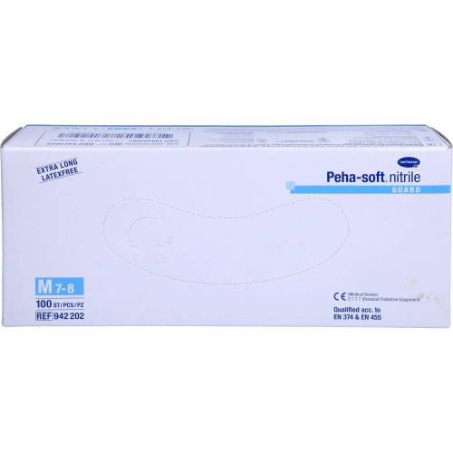 Peha-Soft nitrile guard Unt.Hands.unsteril pf M 100 St