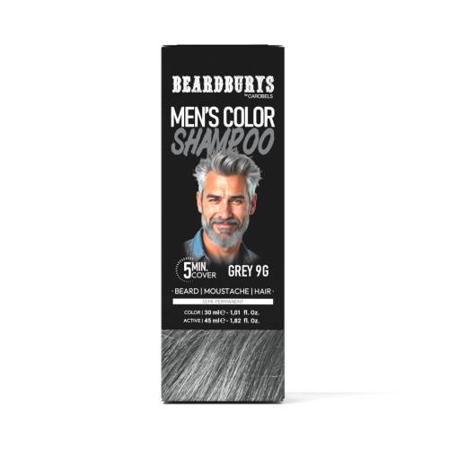 Vopsea semipermanenta pentru par barba si mustata Grey 9G, 75ml, Beardburys