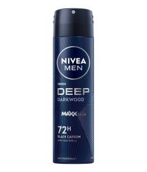 Deodorant spray pentru barbati Deep Darkwood Black Carbon, 150ml, Nivea