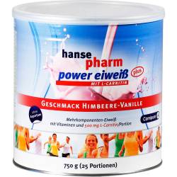 Hansepharm Power Eiweiß plus Himbeere-Vanille Plv. 750 g