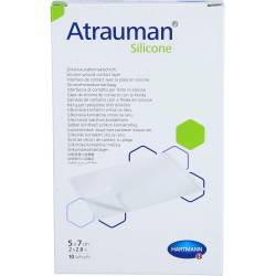 Atrauman Silicone steril 5x7 cm Kompressen 10 St