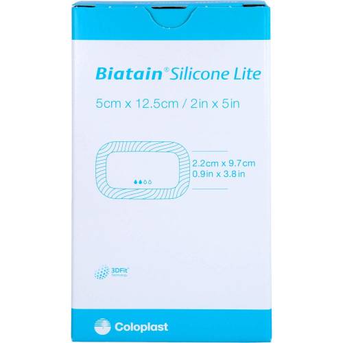 Biatain Silicone Lite Schaumverband 5x12,5 cm 5 St