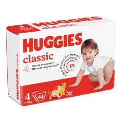 Scutece Classic Jumbo, Nr. 4, 17-18 kg, 44 bucati, Huggies