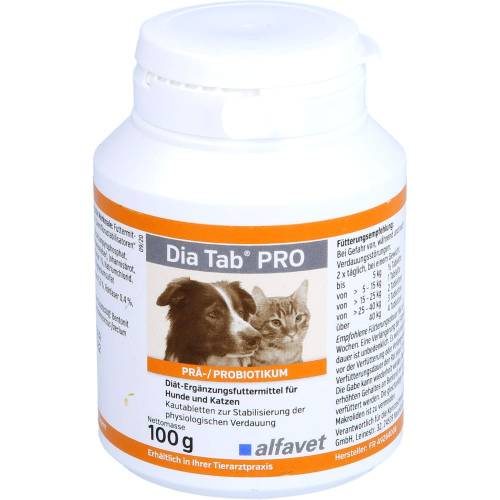 Dia Tab Pro Kautabletten f.Hunde/Katzen 100 g