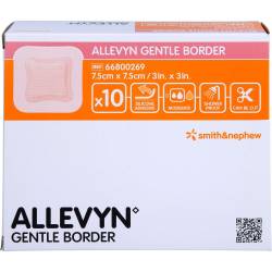 Allevyn Gentle Border 7,5x7,5 cm Schaumverb. 10 St