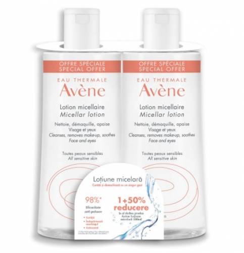 AVENE LOTIUNE MICELARA 500ML 1+1 50% REDUCERE LA AL-2LEA PRODUS