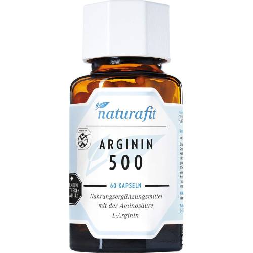 Naturafit Arginin 500 Kapseln 60 St