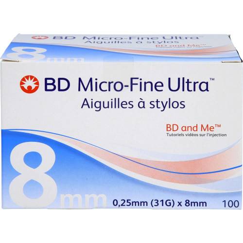 Bd Micro-Fine Ultra Pentapoint Pen-Nadeln 0,25x8mm 100 St