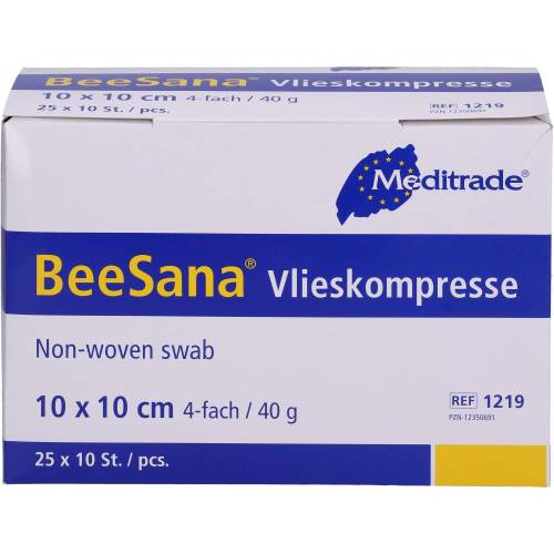 Vlieskompressen steril 10x10 cm 4fach 250 St