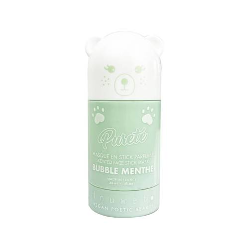 Masca stick purifianta pentru fata cu argila alba si parfum de menta, 30ml, Inuwet