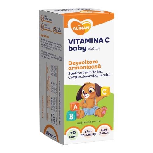 Solutie Vitamina C baby Alinan, 20ml, Fiterman
