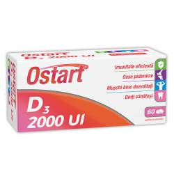 Ostart D3 2000UI, 60 comprimate, Fiterman