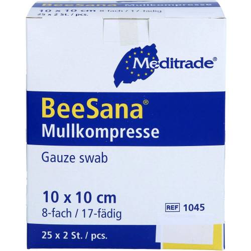 Mullkompressen 10x10 cm steril 8fach 50 St