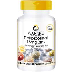 Zinkpicolinat 15 mg Zink Tabletten 60 St