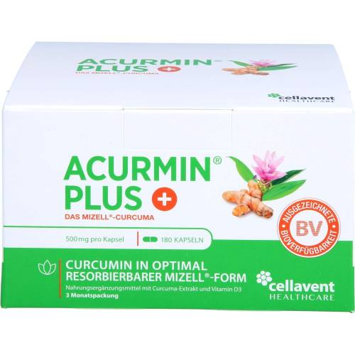 Acurmin Plus Das Mizell-Curcuma Weichkapseln 180 St